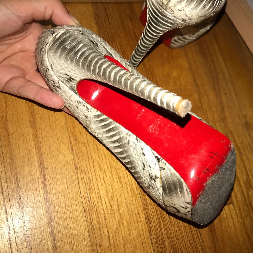 Christian Louboutin Python Pumps - image 5