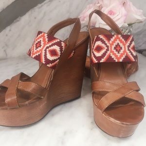 Chinese Laundry | Boho/ Geo Print Wedges
