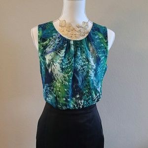 Rose and Olive Blouse Size S