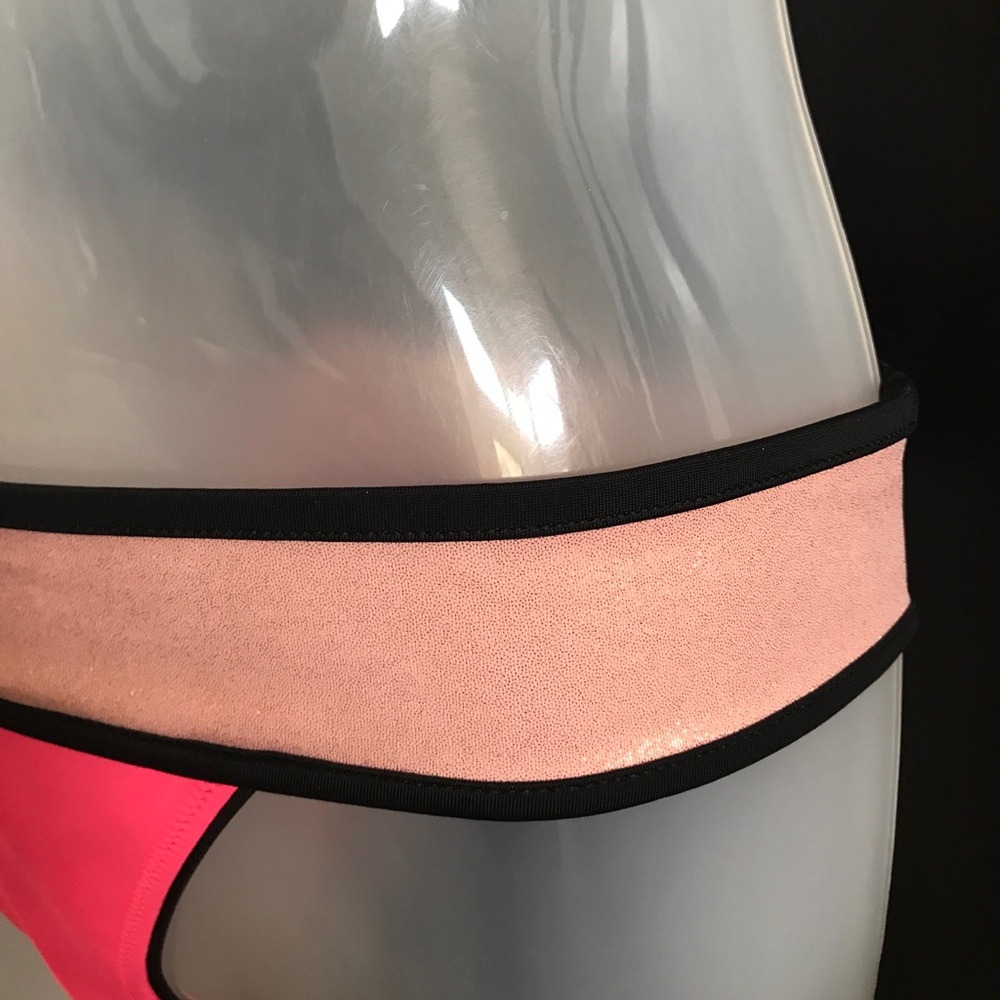 💕Like new VS colorblock neon pink bikini bottoms - Picture 3 of 5
