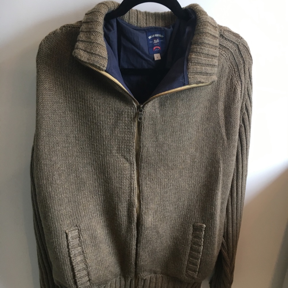 100% merino wool full zip cardigan