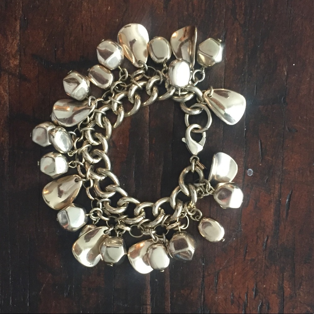 Gold statement bracelet