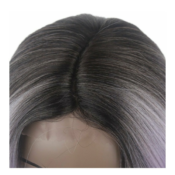 Ombre Black Light Purple Lace Wig 22-24 inches main image 3