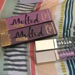 2 faced liquid lipsticks & stila liquid eyeshadow