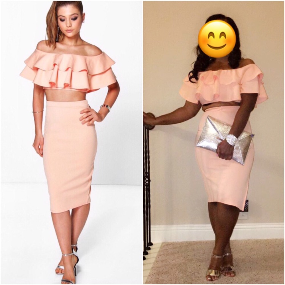 Peach colored co ord set