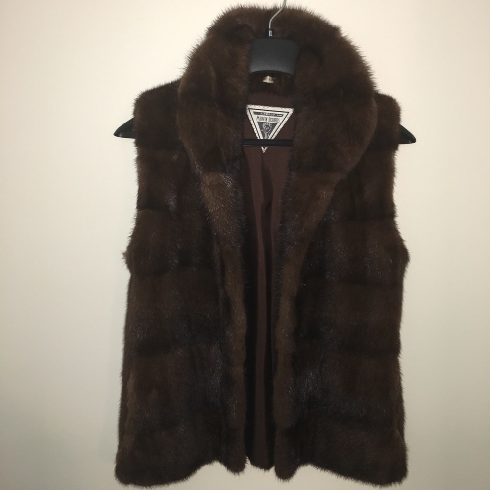 Mink coat vest