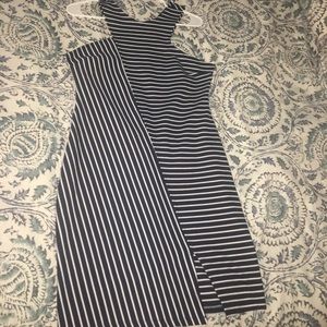 Navy Striped Dress