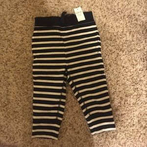 NWOT blue and white striped baby gap sweatpants