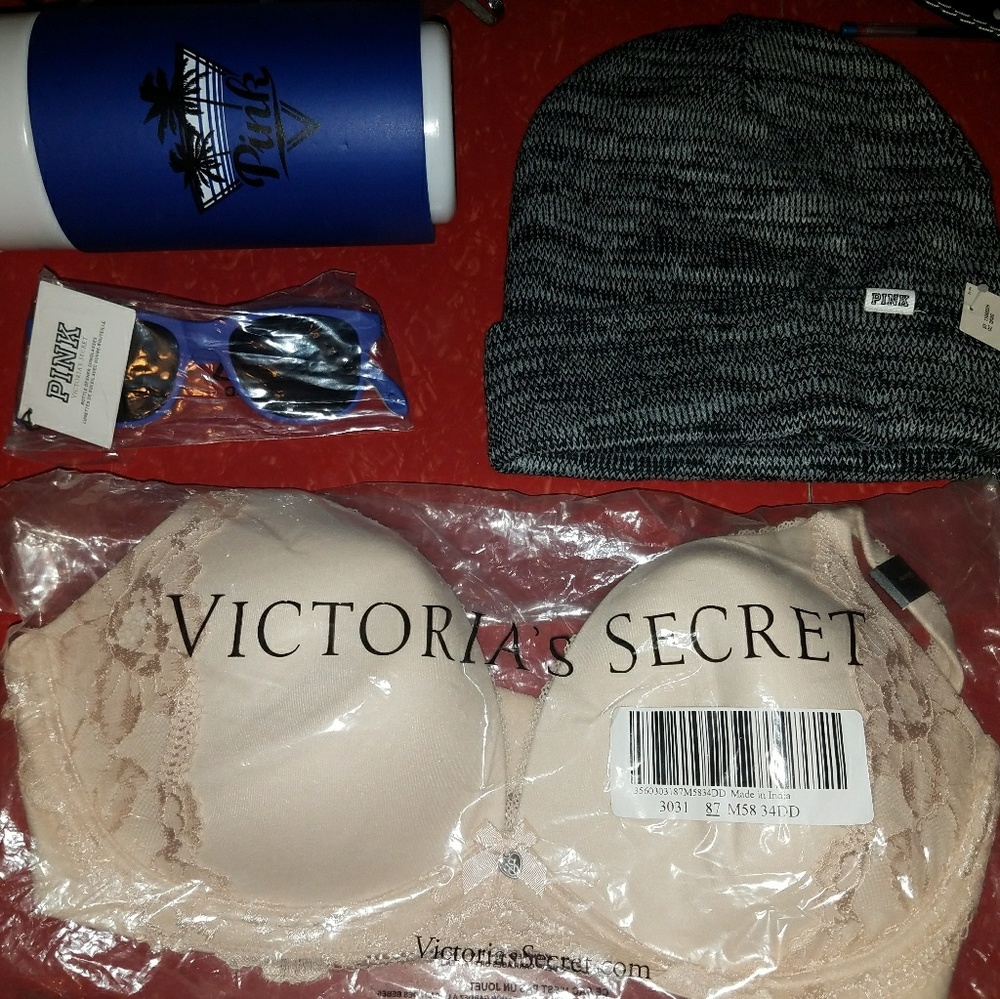 NWT Body By Victoria Wireless Demi Bra 34DD Nude