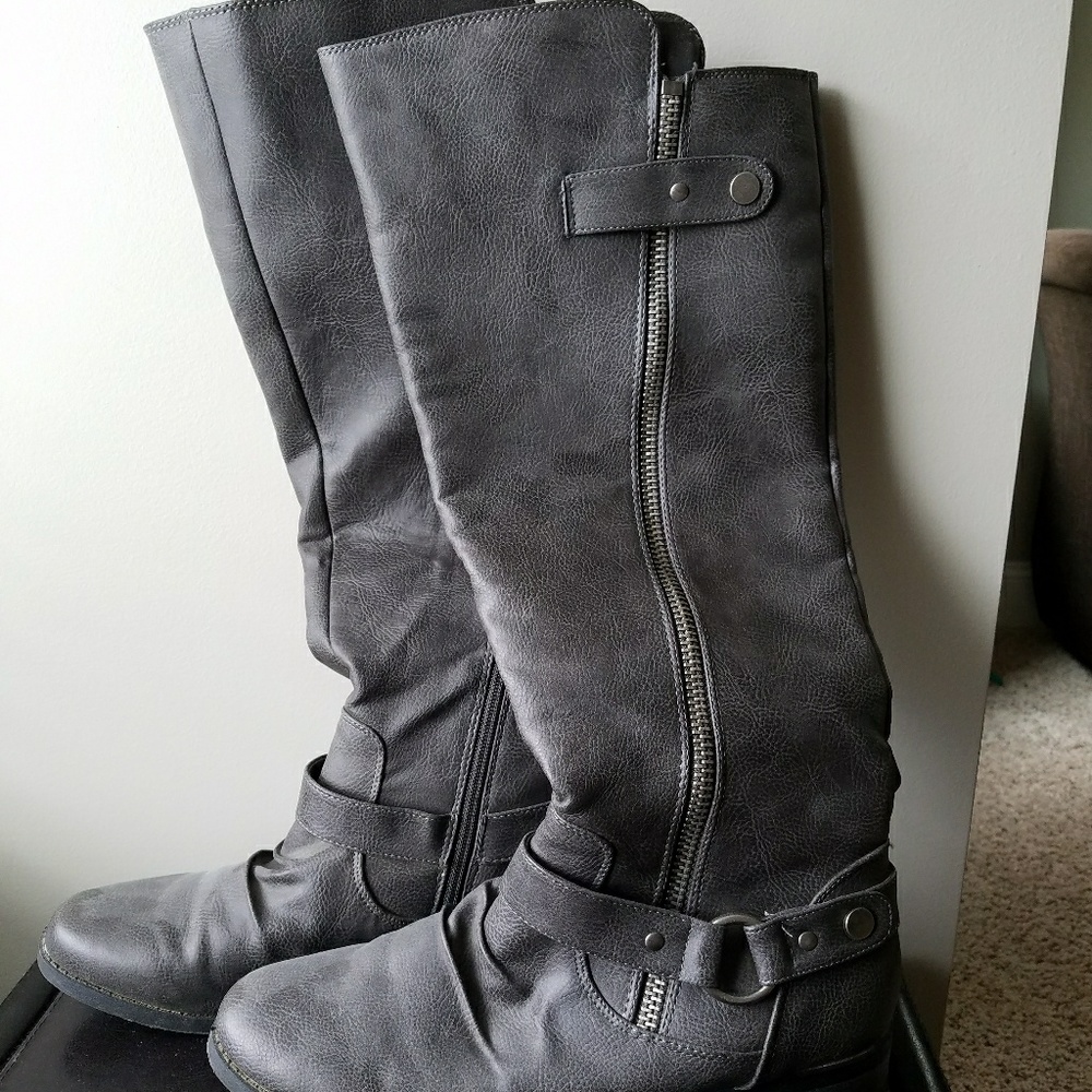 Gray Boots