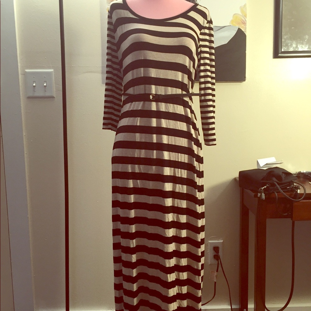 Calvin Klein jersey dress maxi size 8