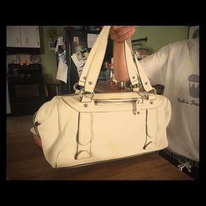 Marc Jacobs white leather satchel