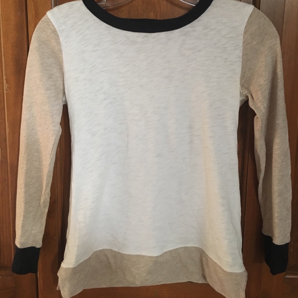 FAVORITE j crew top quarter sleeve size xxs