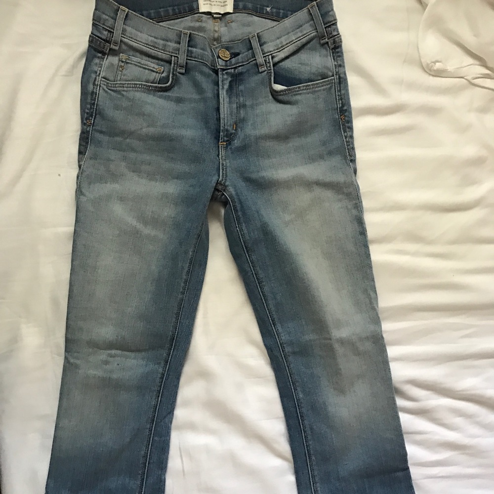 Mcguire denim cropped lock flare