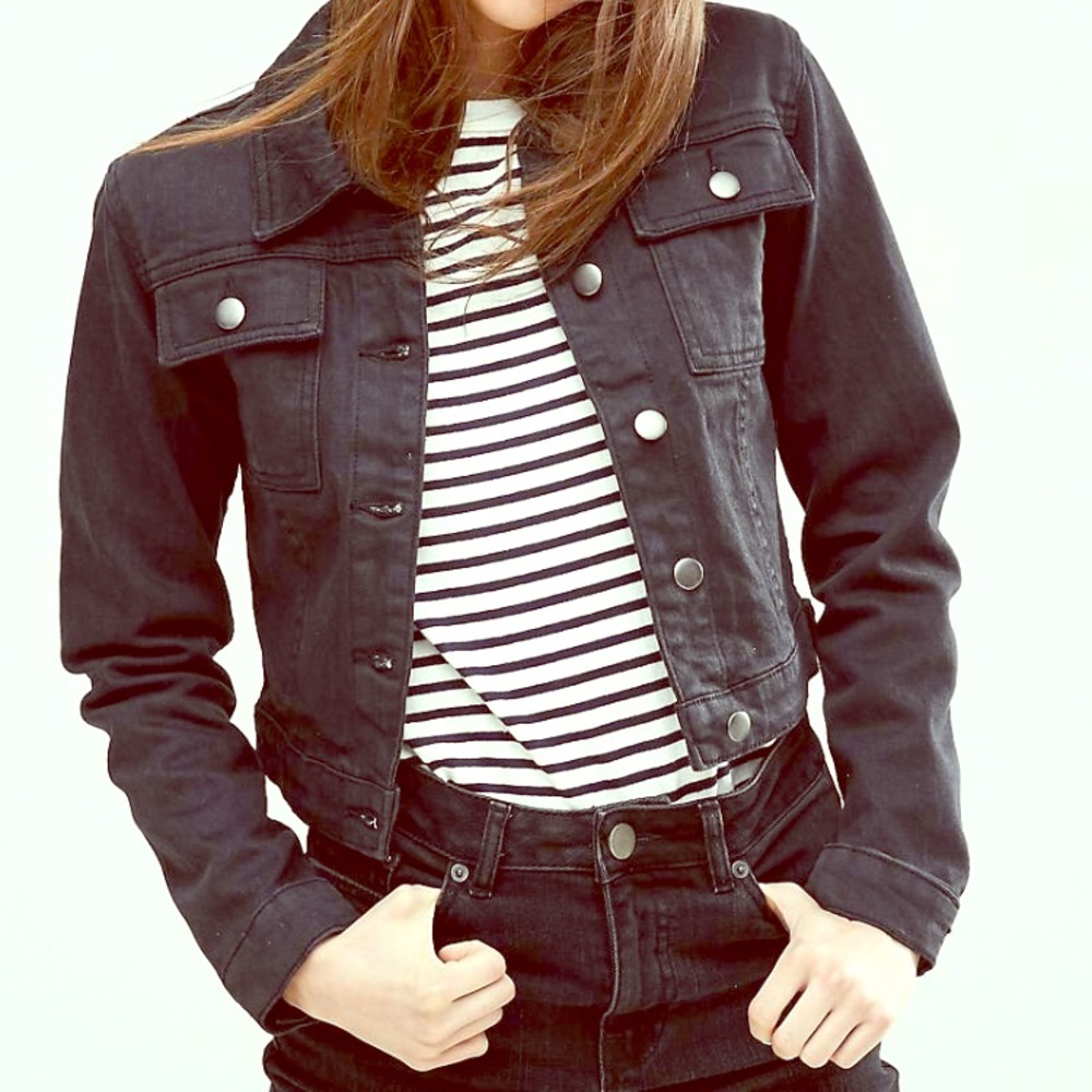 Top Shop Black Denim Jacket