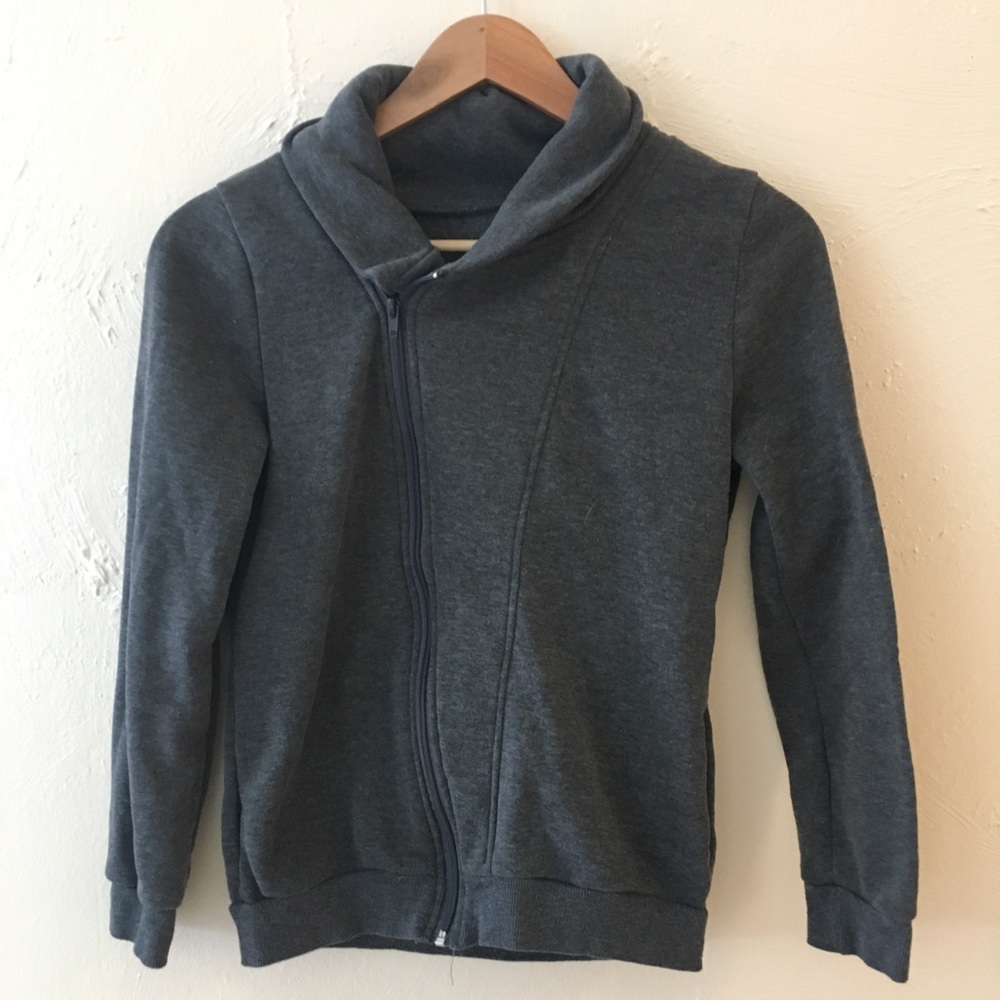 Asymmetrical zip sweater