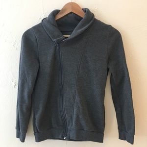 Asymmetrical zip sweater