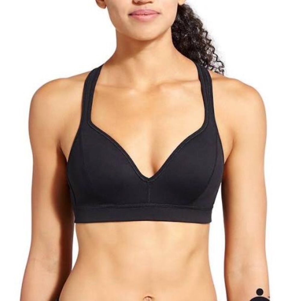 Athleta 🌀 Black Anywhere Sports Bra Size Small
