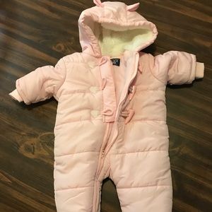 0-3 months snow suit for a baby girl