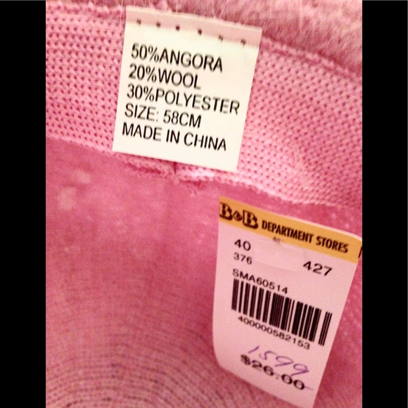 NWT - Angora Pink Hat & Bonus Free Scarf - Picture 2 of 5