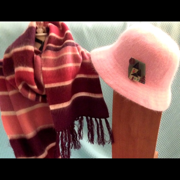 NWT - Angora Pink Hat & Bonus Free Scarf - Picture 5 of 5