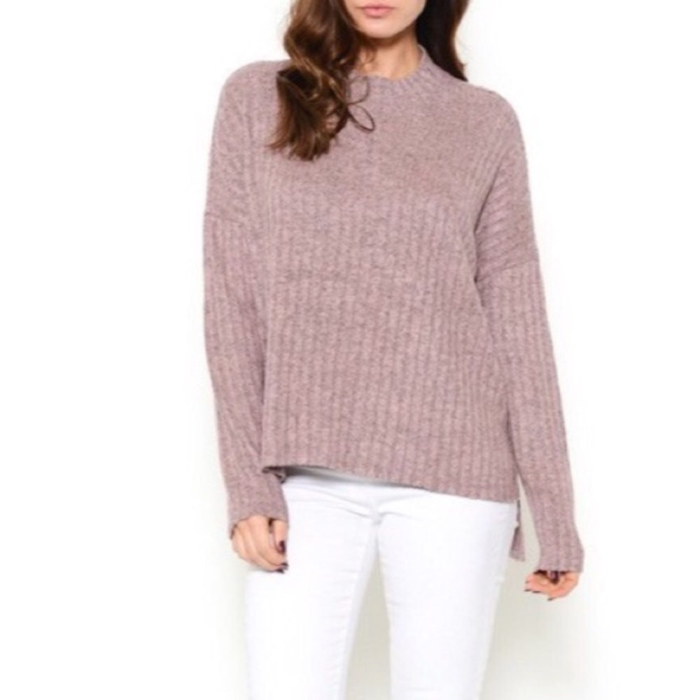 BIG DISCOUNT Purple pink turtleneck sweater