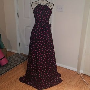 Formal polka dot dress