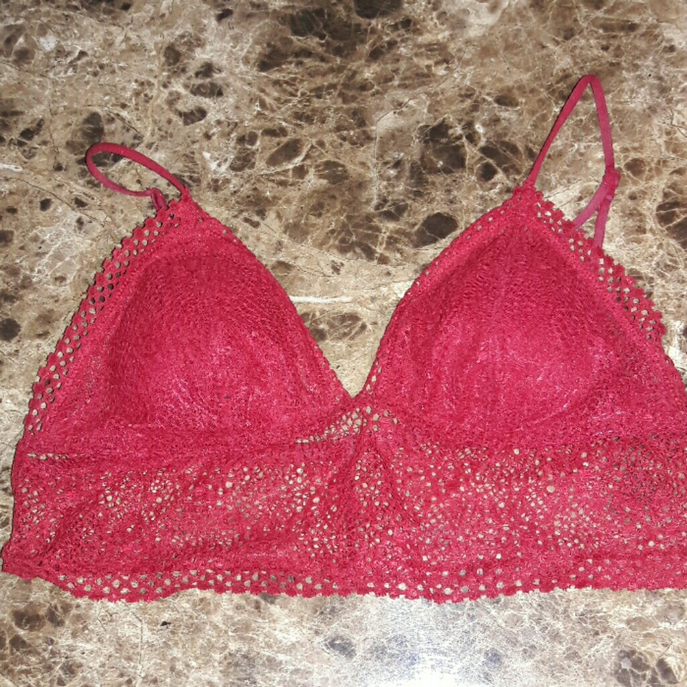 Red bralette