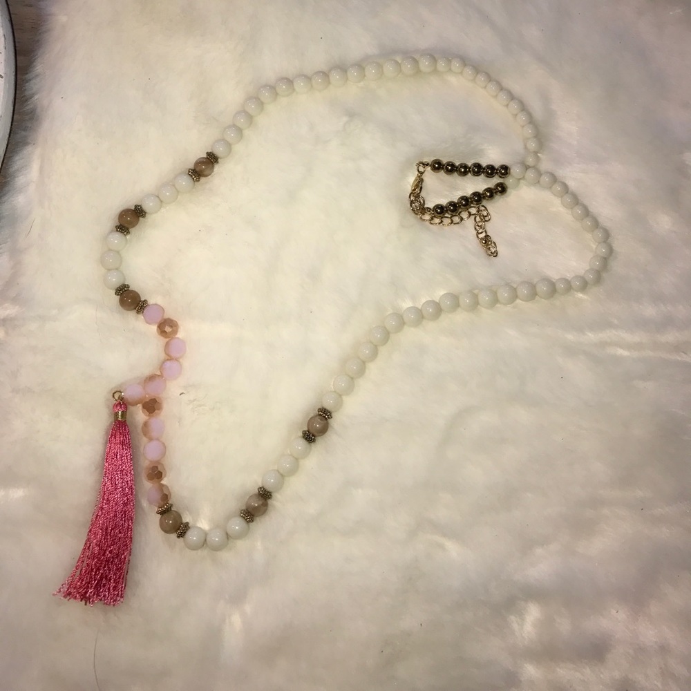 Long beaded necklace