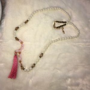 Long beaded necklace