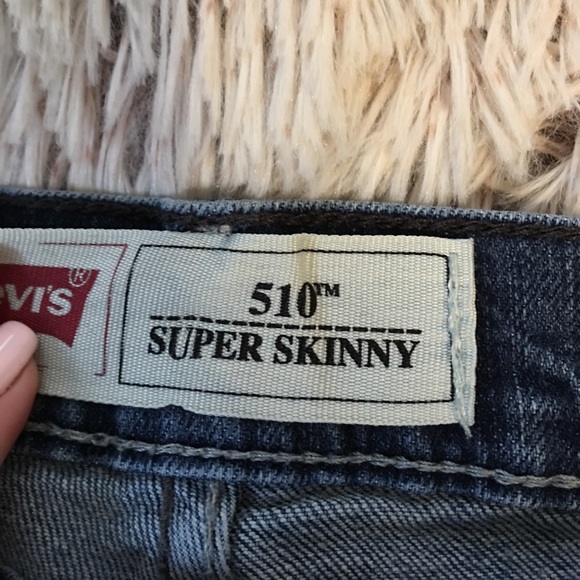 Levi's 510 16 Reg Super Skinny Medium Wash Jeans - Picture 4 of 6