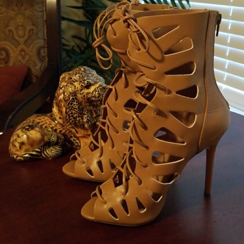 Gladiator Bootie Heels