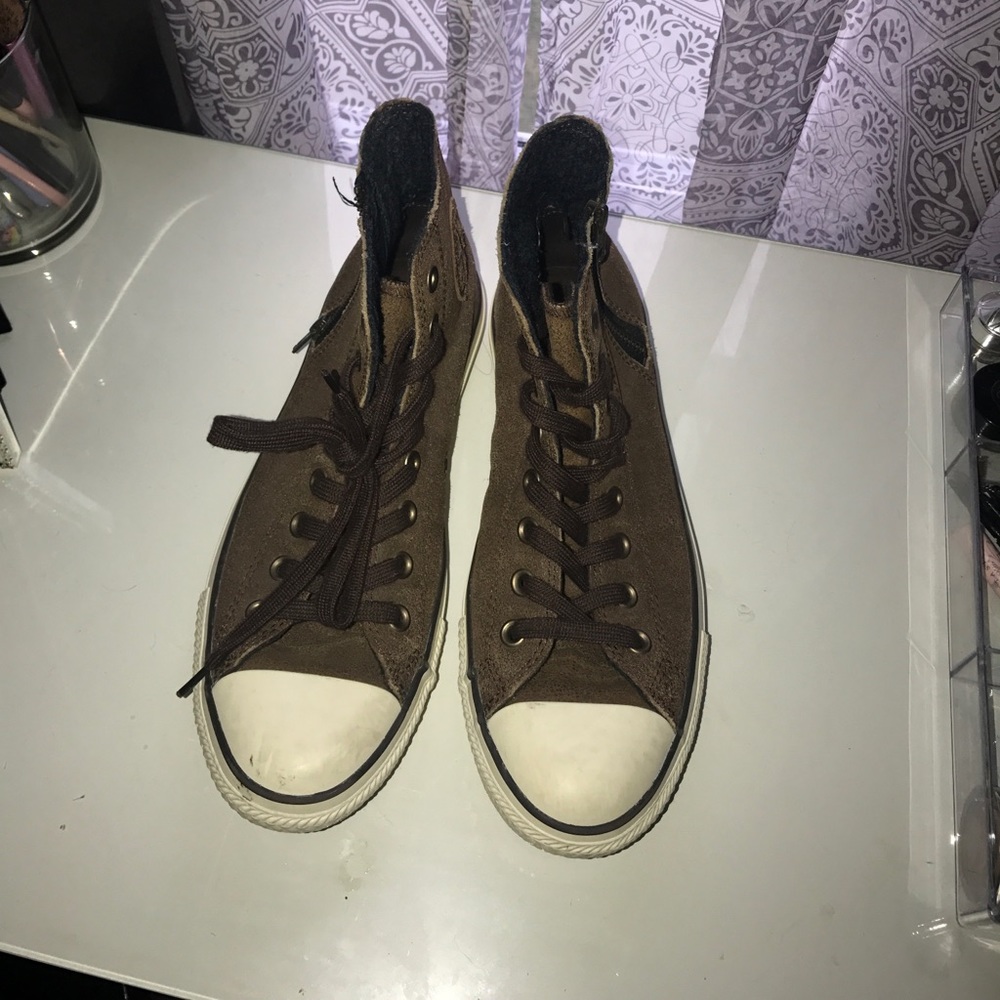 Converse leather high tops