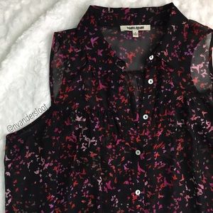 Daniel Rainn flowy tank w/ birds