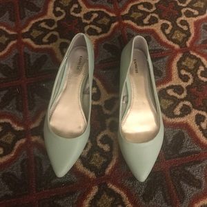 NEVER WORN green Mint Express Flats