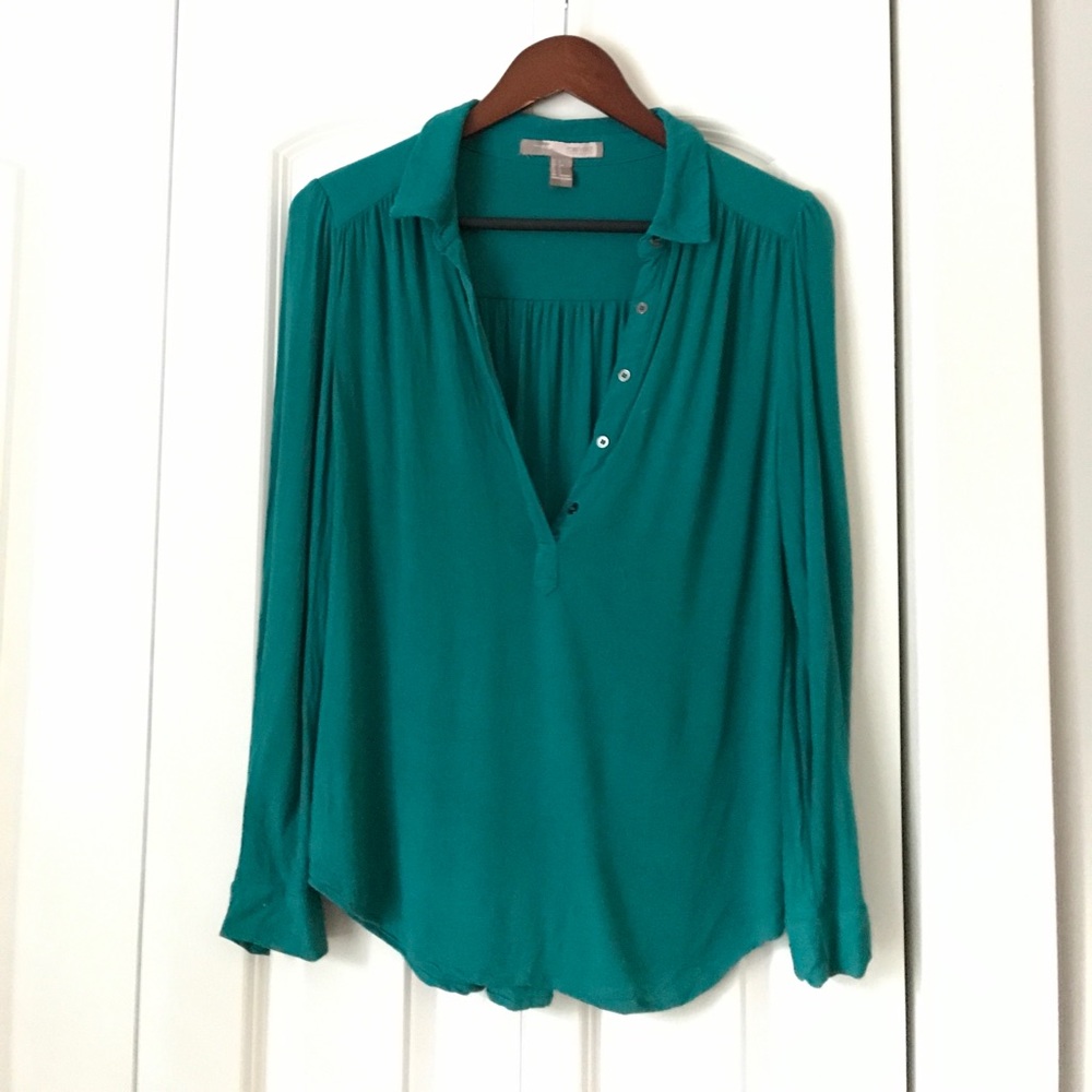 Teal blouse