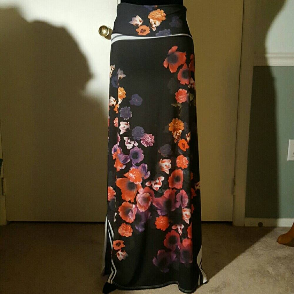 Floral Maxi Skirt Boho Yoga Tie Dye Perfect