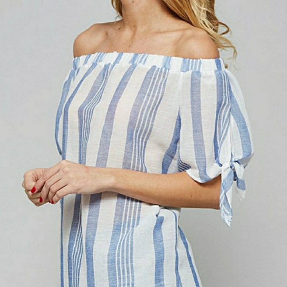 Striped Off-The-Shoulder Top