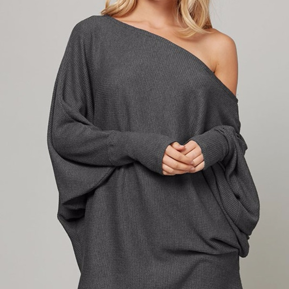 ⬇️Gray loose fit knit top - Picture 1 of 1