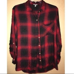 Basic Black & Red Flannel