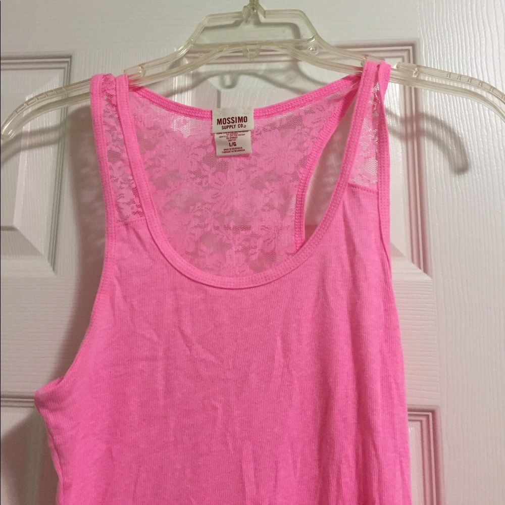 Lacy pink tank!