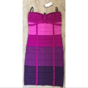 NEW Multicolor Bebe Bandage Dress 💗💜