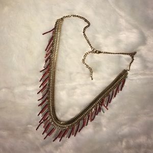 Beaded statement necklace
