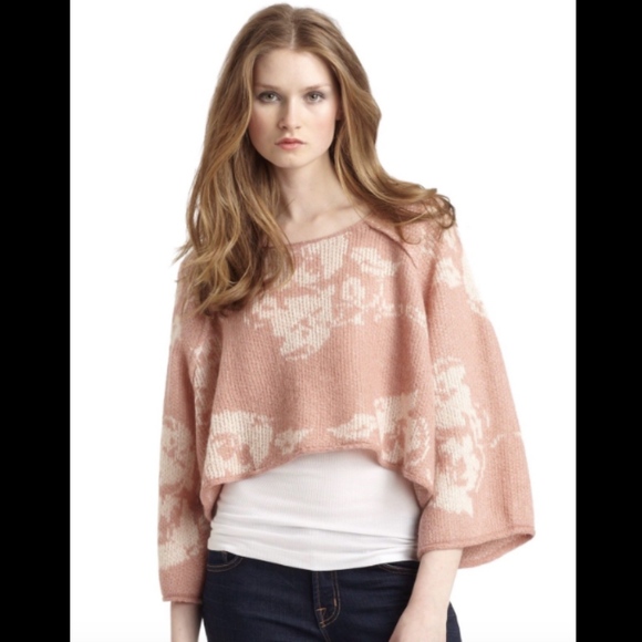 Free People Sweaters - Free People Purple Rain Wool Sweater in Pink