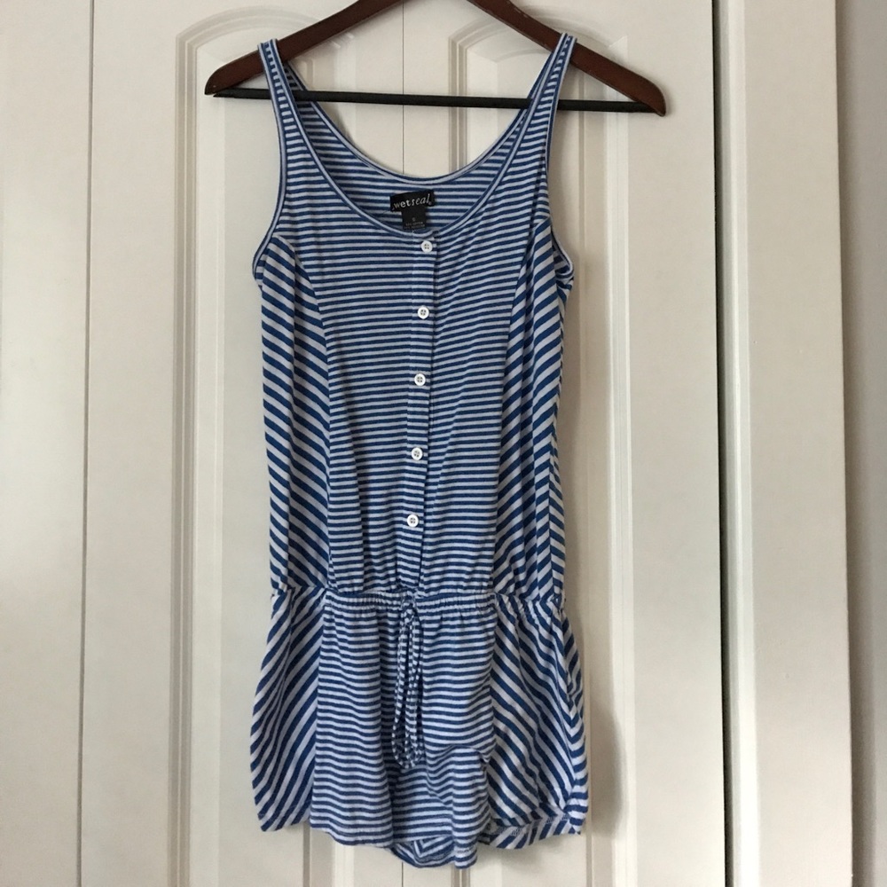 Striped romper