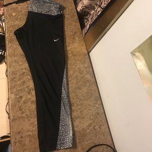 Black and Gray cheetah print Capri Shorts