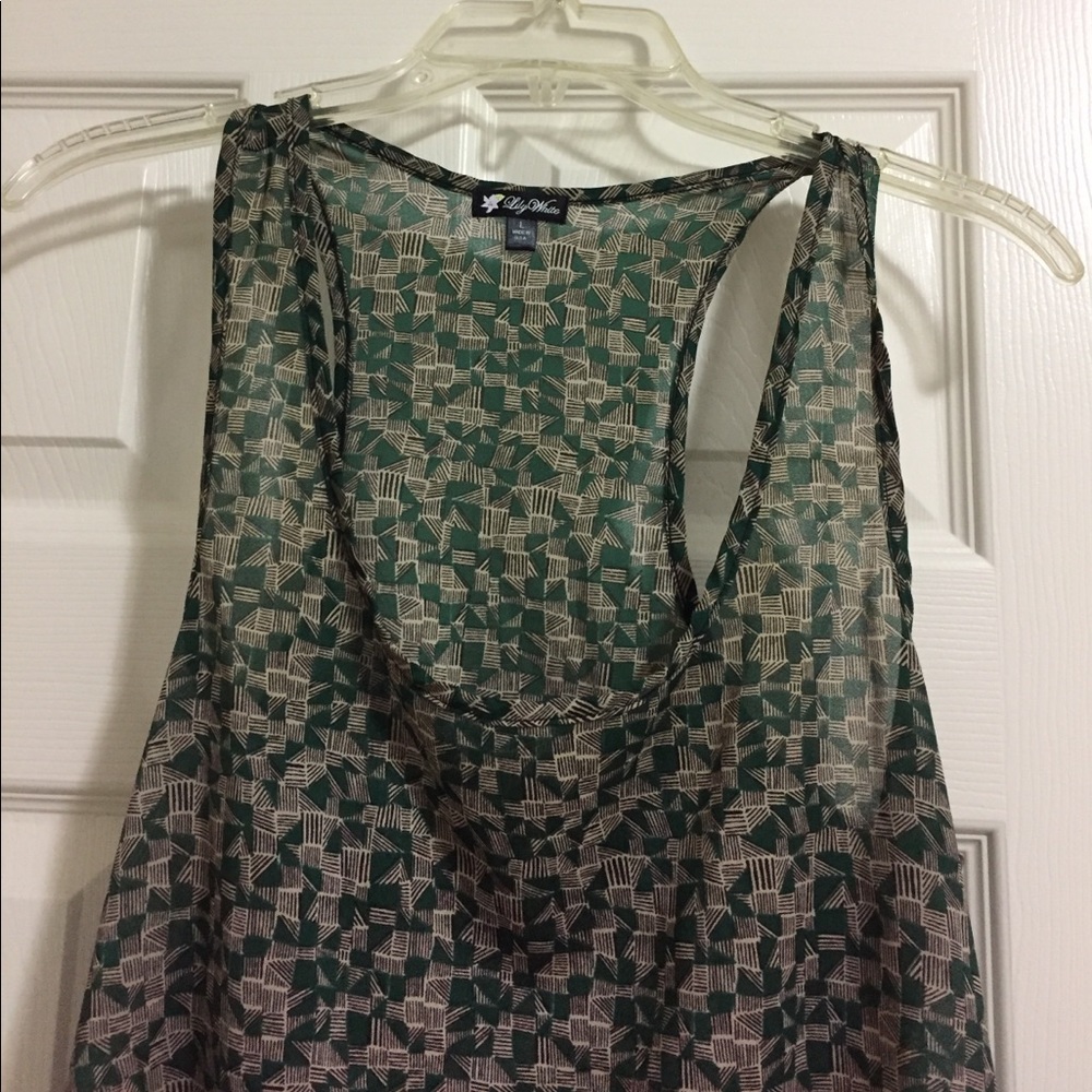 Sheer green tank