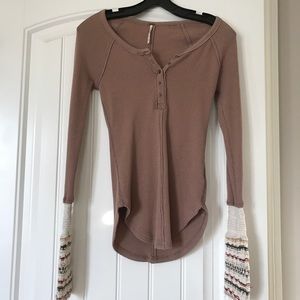 Free People newbie thermal with Cuffs