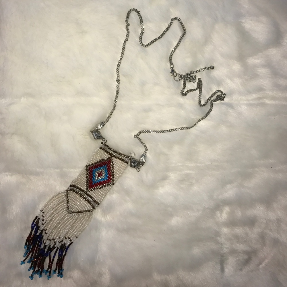 Long beaded necklace