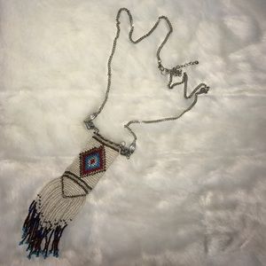 Long beaded necklace